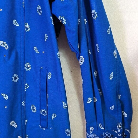 Quacker Factory Women Plus size 1X Rhinestone Handkerchief Lightweight Jacket - Picture 8 of 16